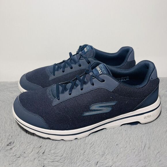 Skechers Men's Sz US 11.5 Performance 55519/NVBL Go Walk 5 Demitasse Sneakers - Picture 3 of 14